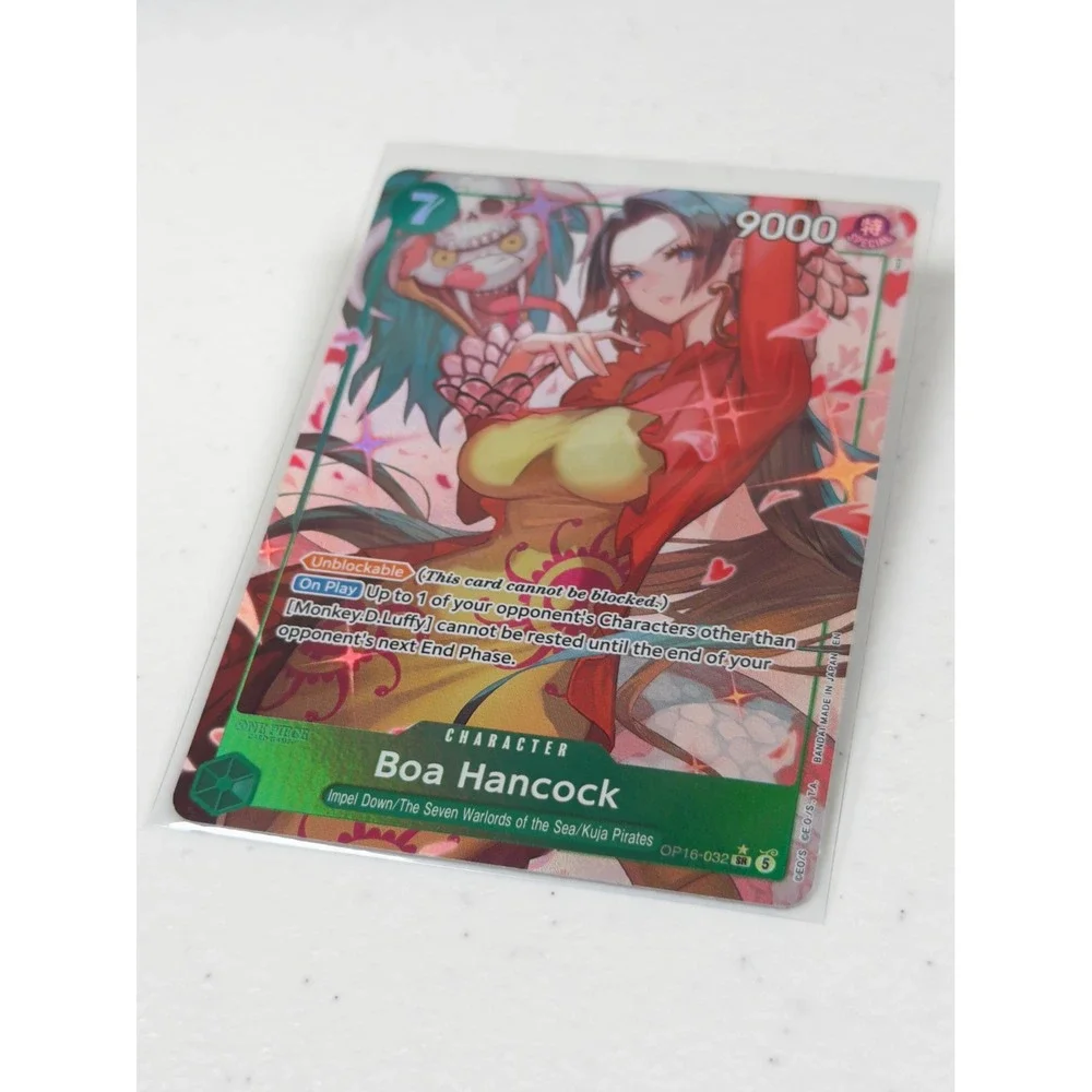 One Piece Boa Hancock OP06-032 SR Parallel Art Special Alternate Art Green Card